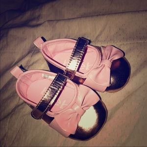 Bebe pink baby shoes